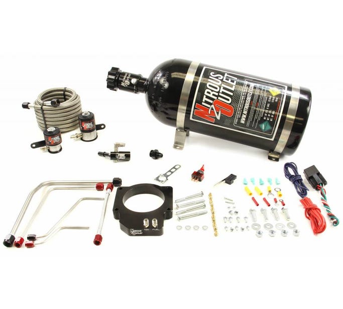 Nitrous Outlet 2016 CTS-V LT4 Blower Throttle Body Plate System - 50-200HP- no Bottle