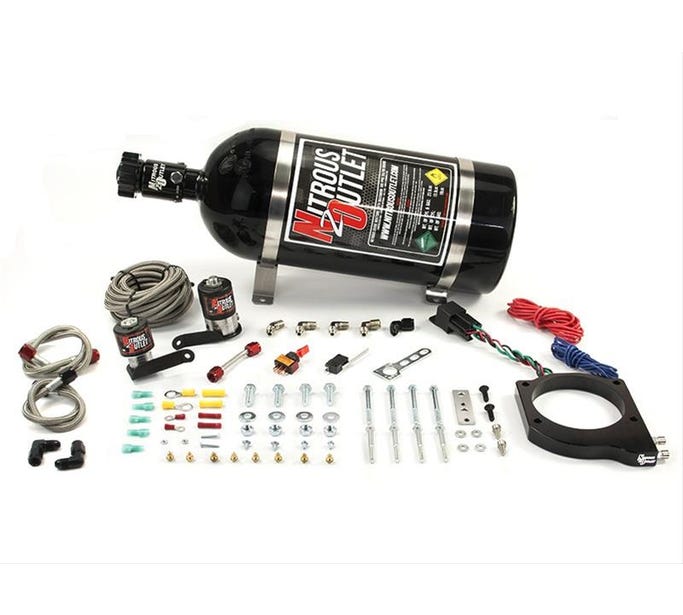 Nitrous Outlet 2009-2014 CTS-V 102MM Plate System - 50-200HP - 12LB Bottle - 55 Psi