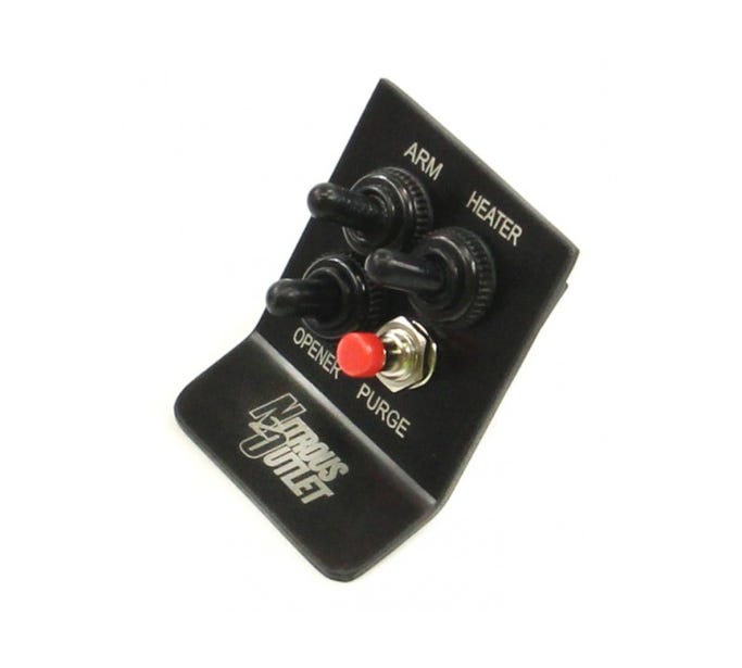 Nitrous Outlet Switch Panel - 2014+ C7 Corvette - Power Outlet Tray Fold-up