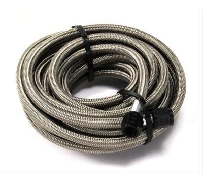 Nitrous Outlet 192" -6AN Stainless Braided Hose (black Fittings)