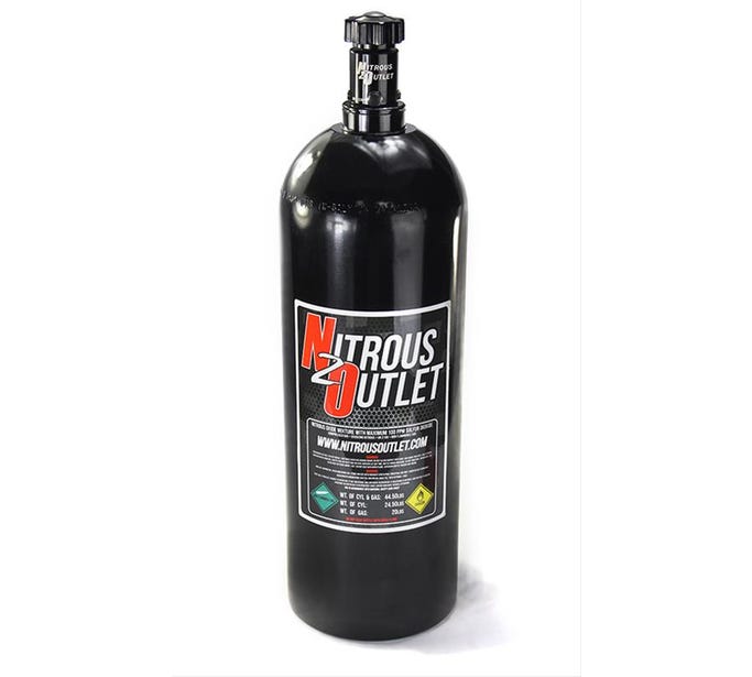 Nitrous Outlet 20 Lb Nitrous Bottle & High Flow Valve,