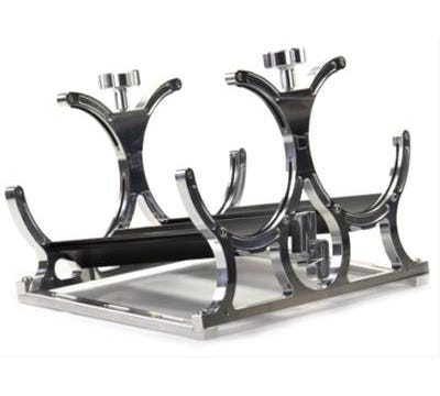 Nitrous Outlet Dual Billet Aluminum Heated Bottle Bracket with Rubber Bottle Insolators