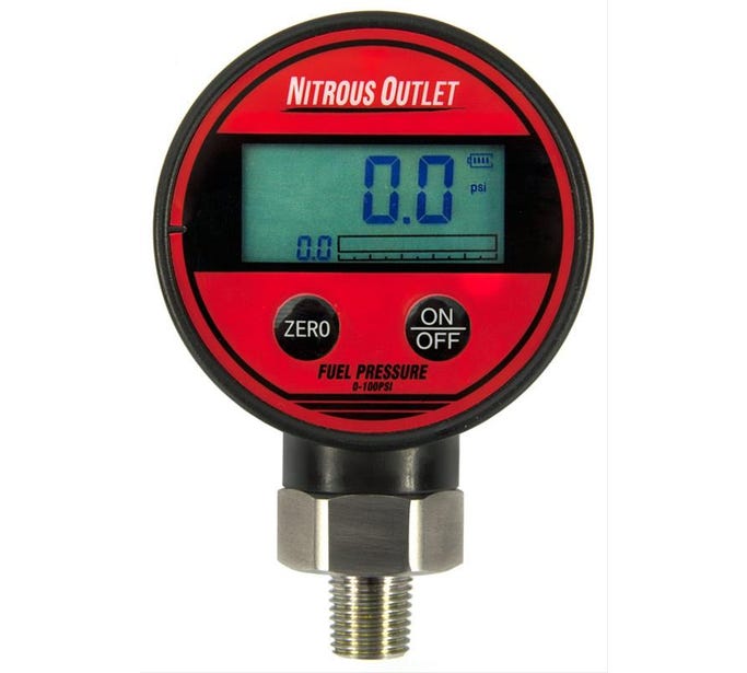 Nitrous Outlet Digital Flowing Fuel Pressure Gauge