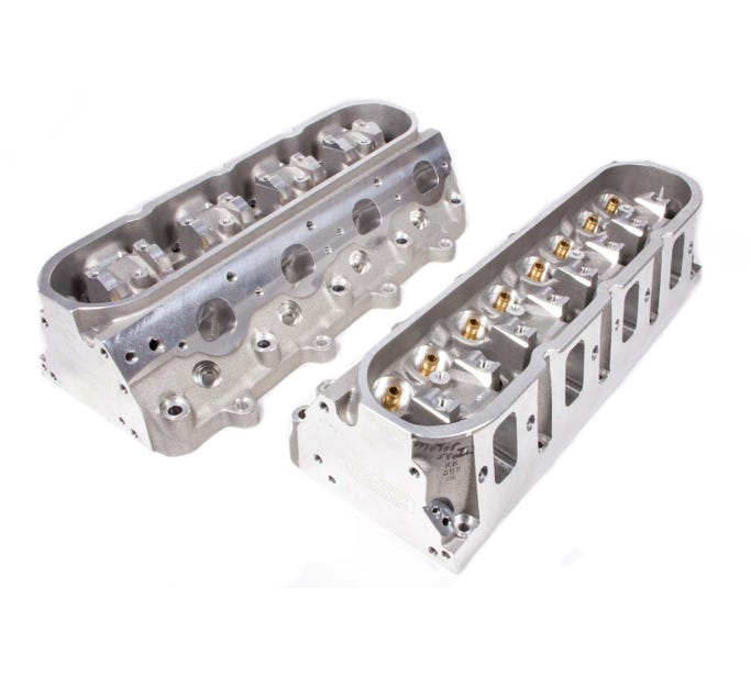 Brodix Cylinder Heads - LS7 - Sts Br7 Bs - 273CC - CNC Ported - 72CC Chamber - 6 Bolt - Bare