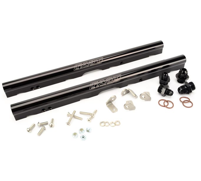 Fast Billet Fuel Rail Kit - for LSXR Intake - LS1/LS6 - Black