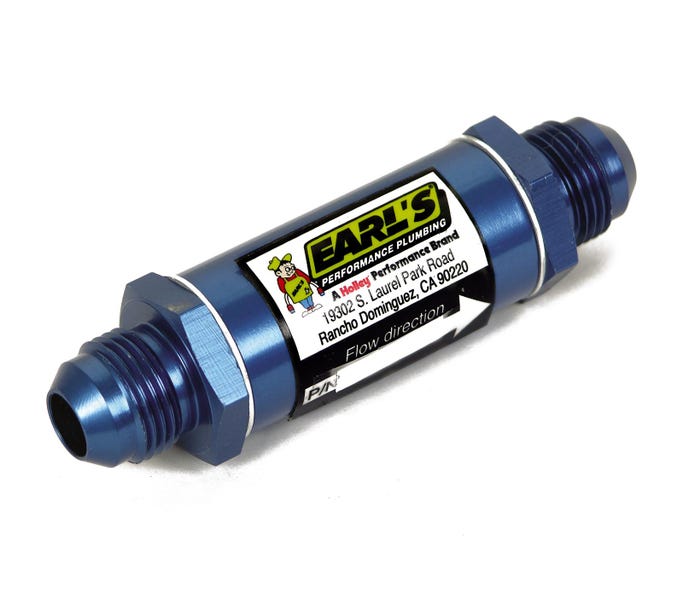 Earl's Fuel Filter - 6AN - Blue - 85 Micron