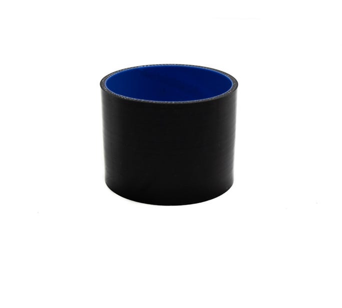 BTR Silicone 3.5" Straight Coupler - 3" Long Black