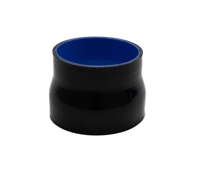 BTR Silicone 4.00" to 3.50" Reducer Coupler - 3" Long Black