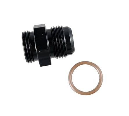Fragola Adapter - 8AN Flare to -8 AN Port - Black