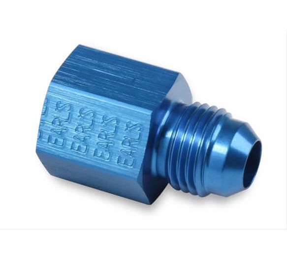 Earl's Adapter - 6AN Male to 14MM X 1.50 Female - Blue