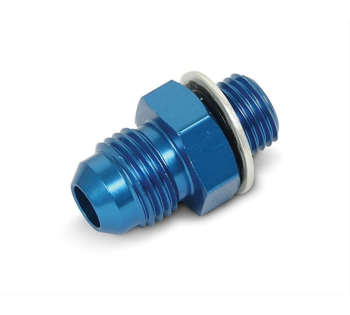 Earl's Adapter - 6AN Male to 12MM X 1.25 Male - Blue