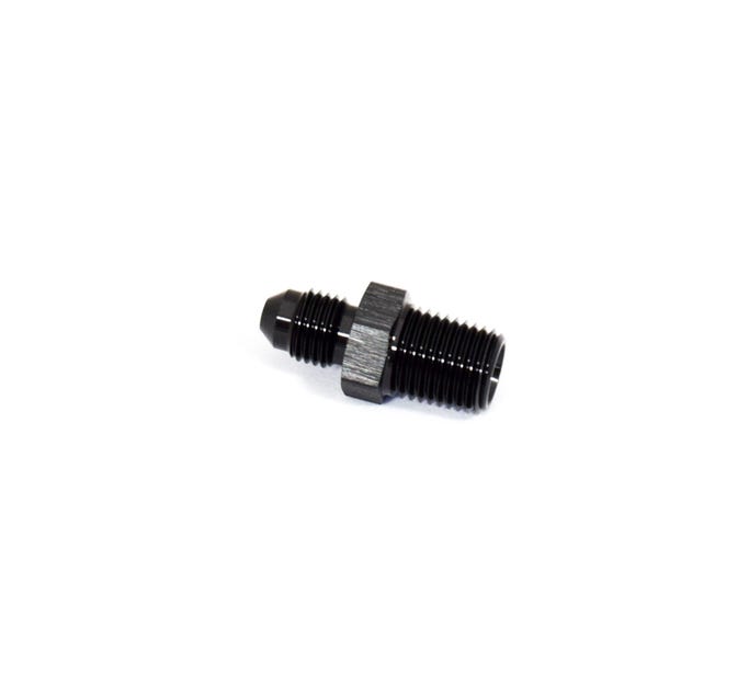 BTR AN Fittings - Adapter Fitting - 4AN to 1/4" NPT - Black