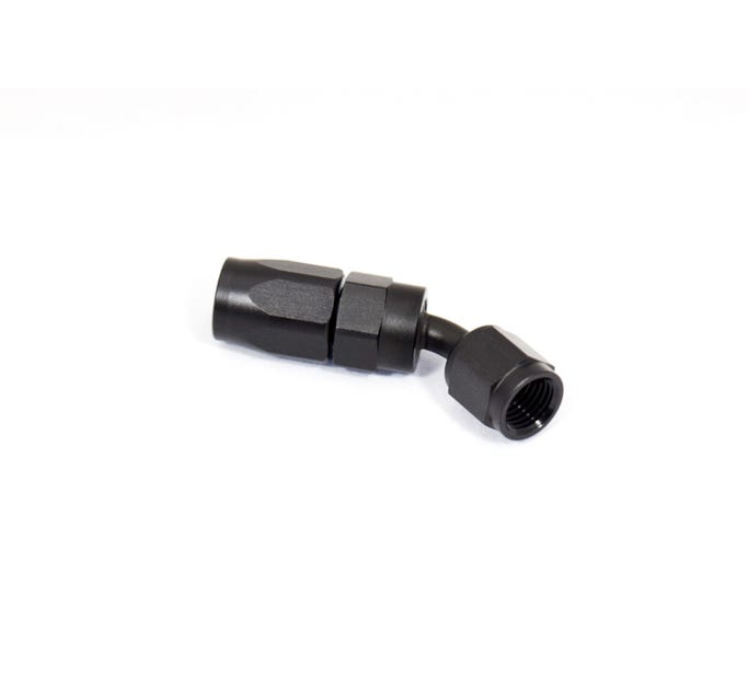 BTR AN Fittings - 45° -4AN Hose End - Black