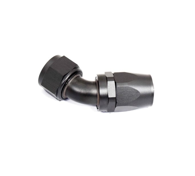 BTR AN Fittings - 45° -16AN Hose End - Black