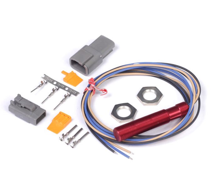 Haltech Hall Effect Sensor - Red Single Channel Hall Effect Sensor M12x1.0