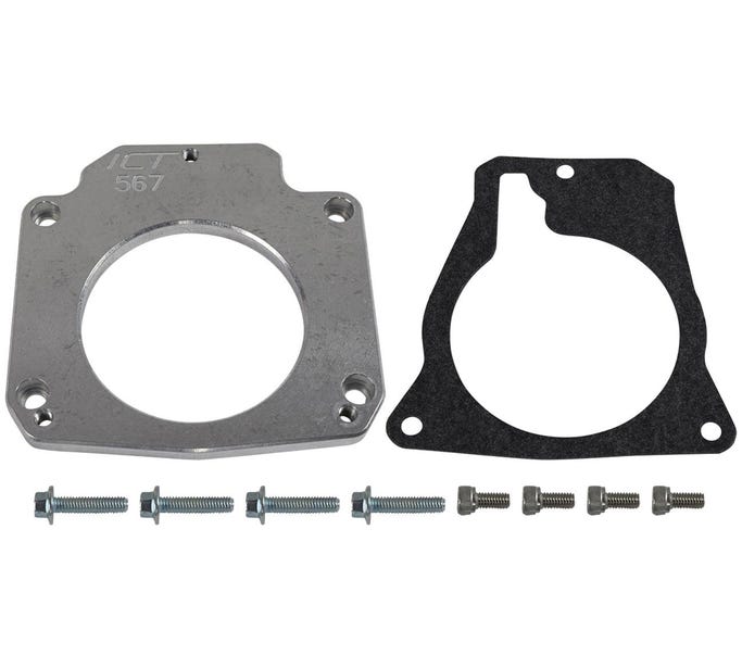 ICT Billet Throttle Body Adapter - 4-BOLT to 3-BOLT
