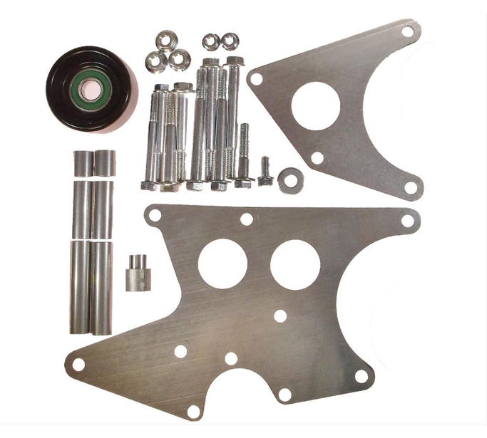 ICT Billet Alternator & Power Steering Bracket Kit - 98-02 Camaro/04-06 Gto Balancer - 551521X-2