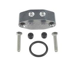 ICT Billet Oil Feed Adapter Plate - 1/8" Dual Outlet - 90 - 551533
