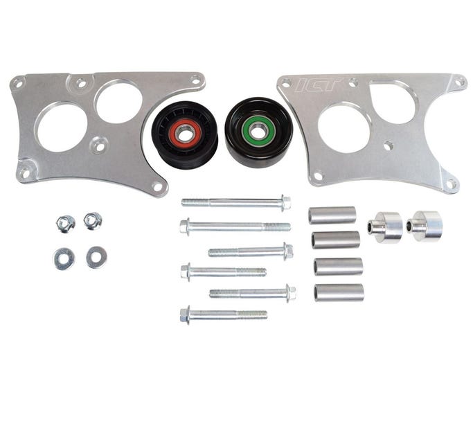ICT Billet Alternator Bracket Kit - Heavy Duty - C5/SS Sedan/G8/04-06 CTS-V Balancer - 551566-1
