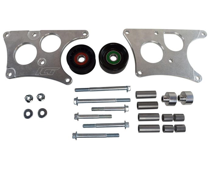 ICT Billet Alternator Bracket Kit - Heavy Duty - 98-02 Camaro/04-06 Gto Balancer - 551566-2