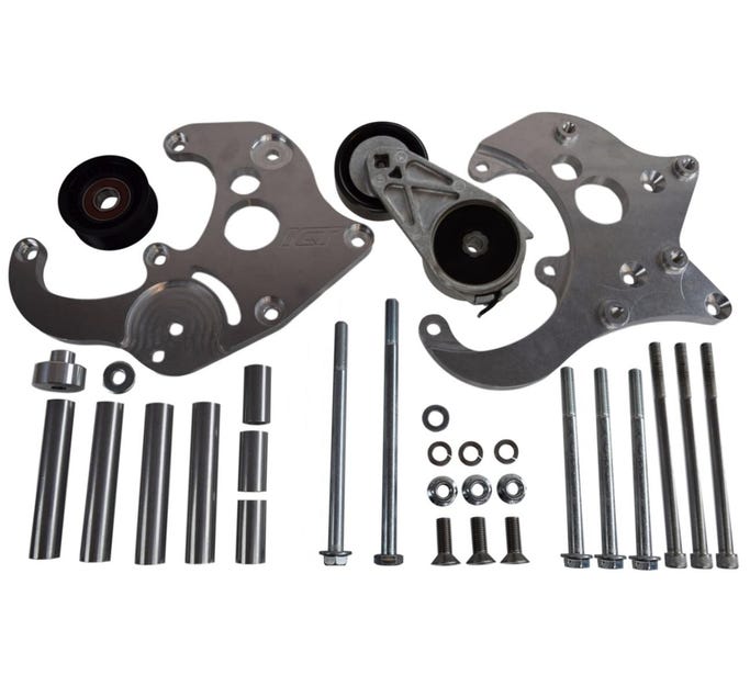 ICT Billet R4 A/C Air Conditioner Compressor Bracket Kit - GEN 3/4 Truck - 551585X-3