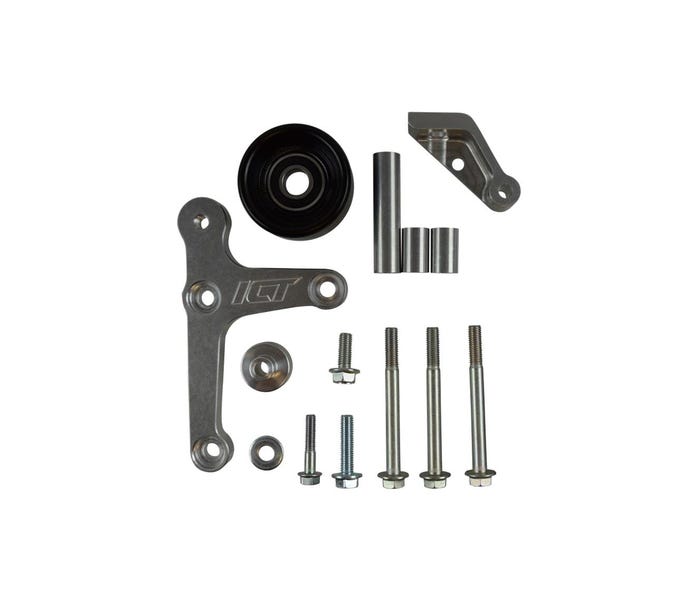 ICT Billet Low Mount Alternator Bracket Kit - 4TH GEN F-body - Low Mount - W/Pulley - 551668-2