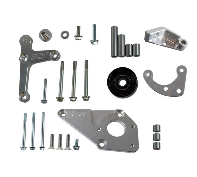 ICT Billet Low Mount Alternator Power Steering Pump Bracket - 4TH GEN F-body - 551669-2