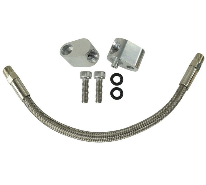 ICT Billet Coolant Bypass Hose Kit and Steam Port Crossover - LS1 - 551694H