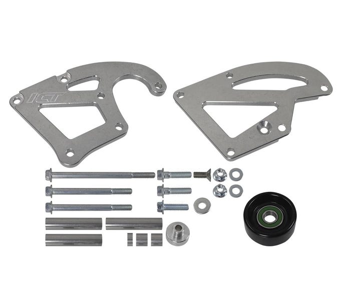ICT Billet Power Steeringbracket Kit -LS Truck Saginaw High Mount Power Steering Pump Bracket Kit Lq4 Lq9 L33 Lr4 Ly6 - 551706-3