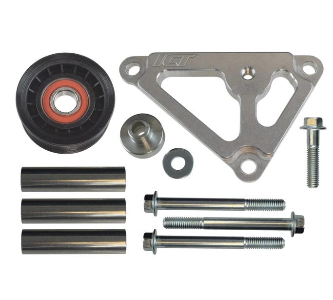 ICT Billet Power Steering Delete Bracket Kit - 98-02 Camaro/04-06 Gto Balancer - 551776-2