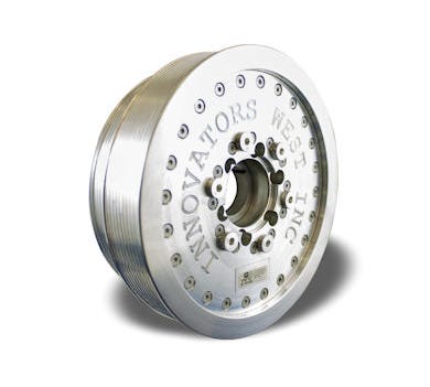 Innovators West Damper - LS1/2/3/6 Corvette - 10-RIB Drive - 10% Overdrive - Super Duty Hub - Iw844sd
