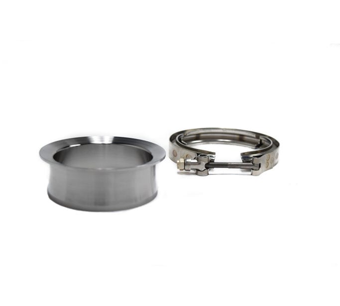 BTR 3.5" Mild Steel Downpipe Flange Kit - W/Clamp