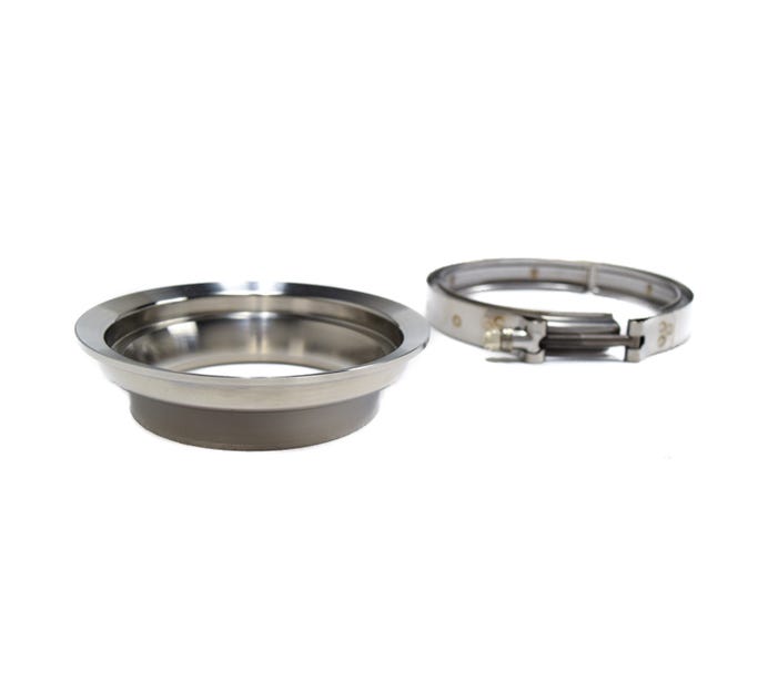 BTR 5" to 4" Stainless Steel Reducer Downpipe Flange - T6 - S400 - with Clamp