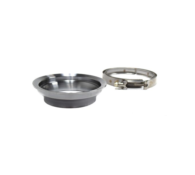 BTR 5" to 4" Mild Steel Reducer Downpipe Flange - T6 - S400 - with Clamp