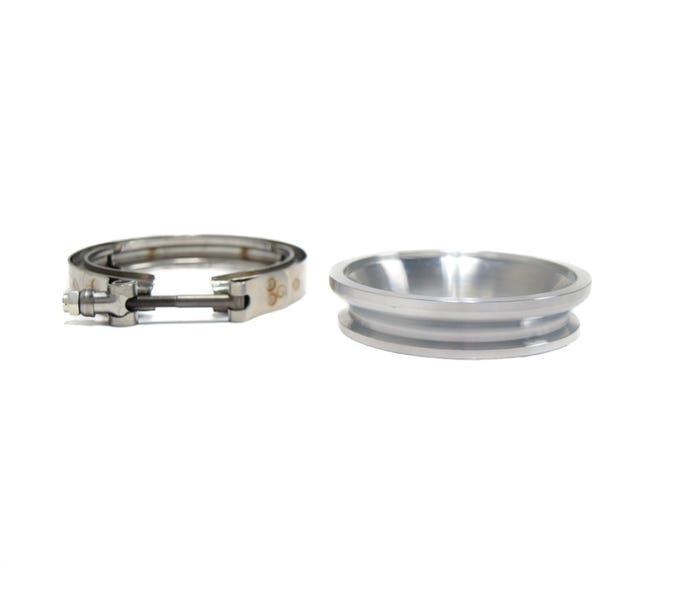 BTR 3.5" to 4" Aluminum Compressor Outlet Flange - with Clamp