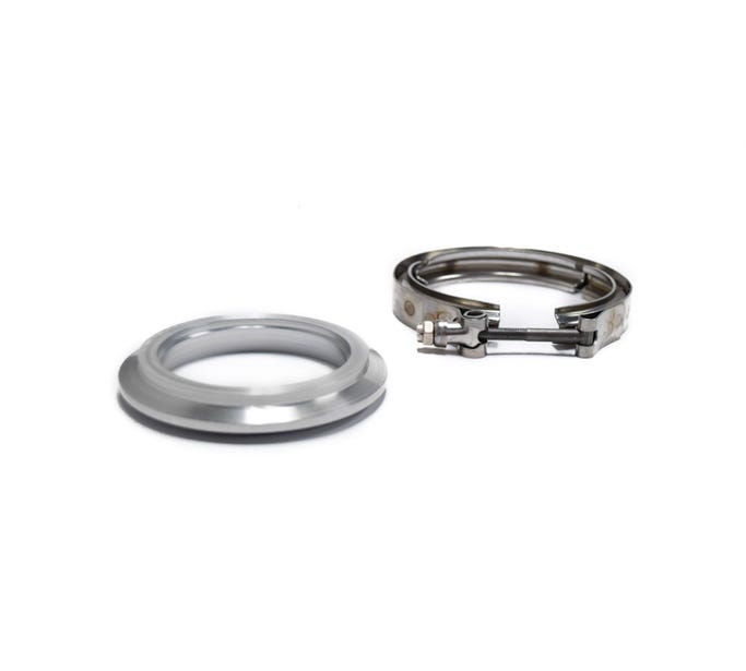 BTR 3.5" to 3" Aluminum Compressor Outlet Flange W/ Clamp