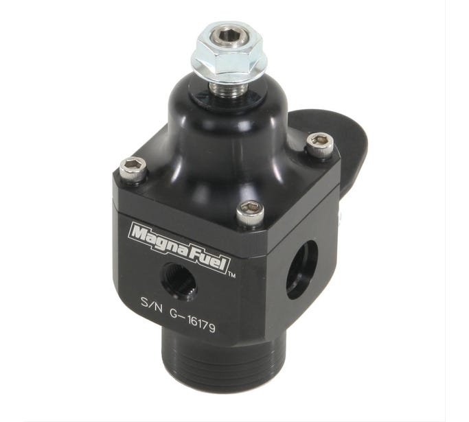 Magnafuel Fuel Pressure Regulator - Adjustable - Carb - 4-12 Psi - Black