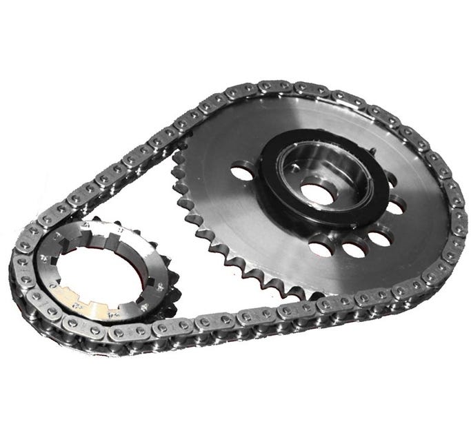 Rollmaster Timing Set - Dry Sump LS - Single Roller - Single Bolt - 4 Pole - Billet 58X - Cs1197