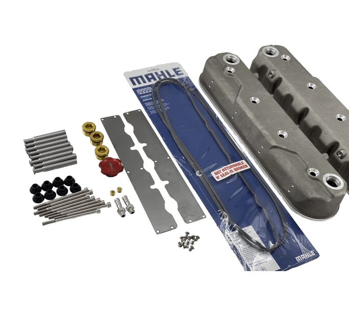 Mast LS Cast Valve Cover Kit - Black - no Coil Mounts - CA-LSX-114304B