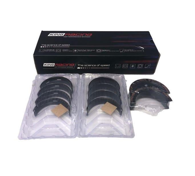 King LS & LT Main Bearing Set - Coated - Standard