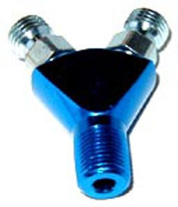 FLARE JET Y FITTING(BLUE) - NOS Specialty Y Fitting