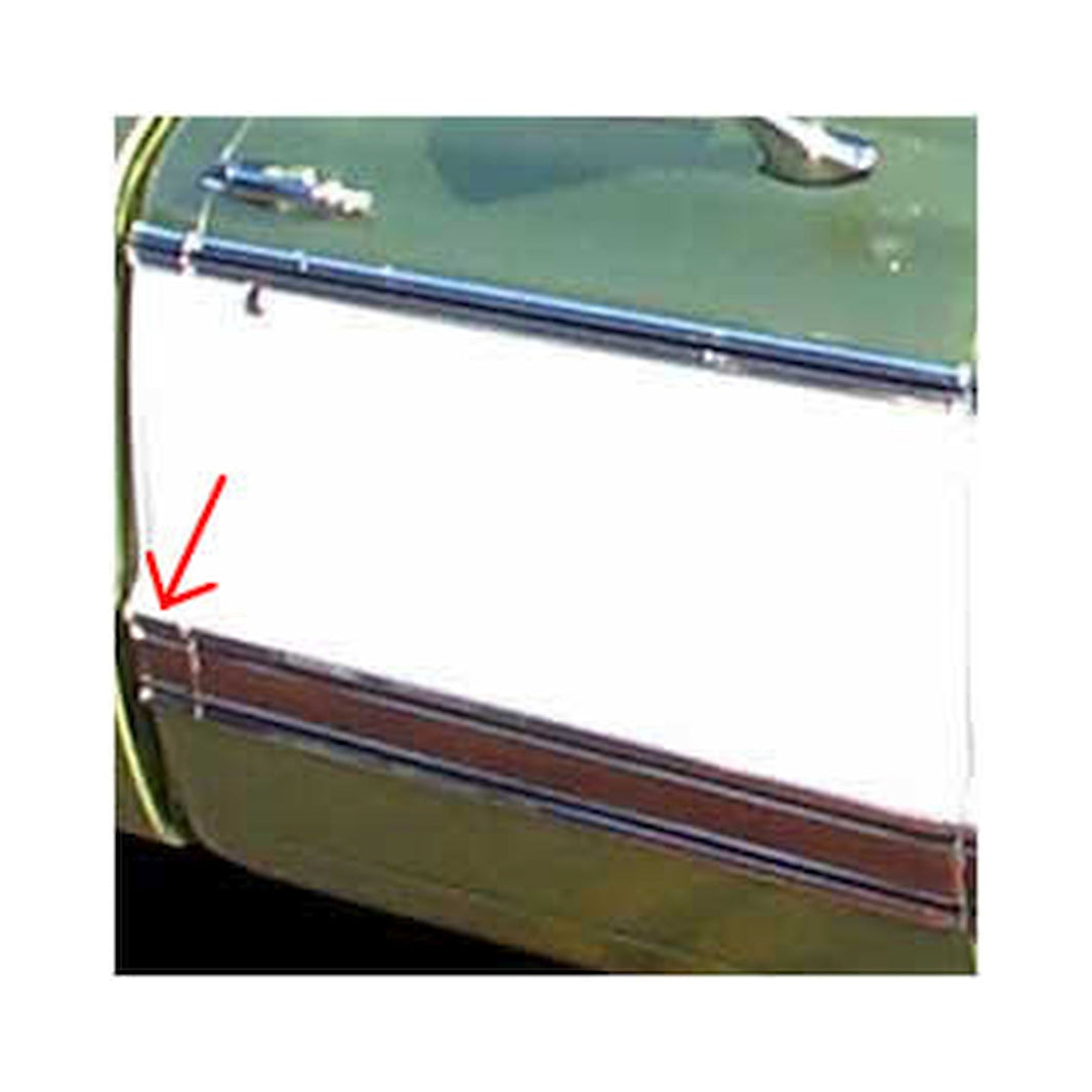 1969-72 CHEVY/GMC CAB MOLDING-LOWER - Brothers Trucks  Cab Molding - Lower - Black - Left