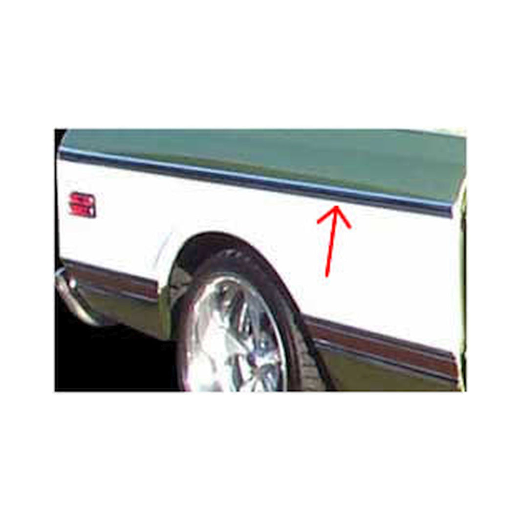 69-72 CHVY/GMC BED MOLDING-UPPER-LONGBED - Brothers Trucks  Bedside Molding - Upper - Longbed - Left/Right