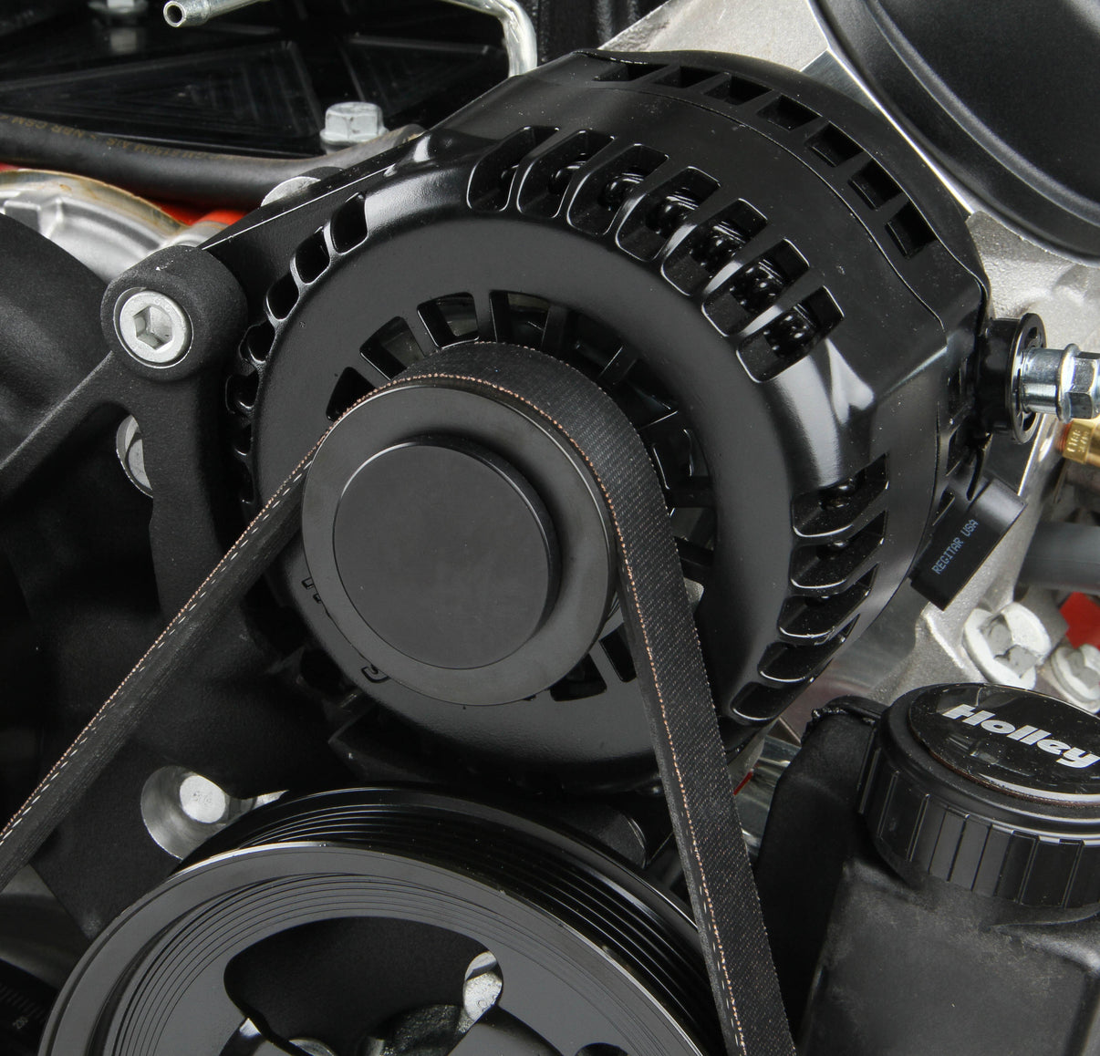 Holley Premium Black Mid-Mount LS7 Complete Accessory System - Dry Sump - Photo - out of package Back