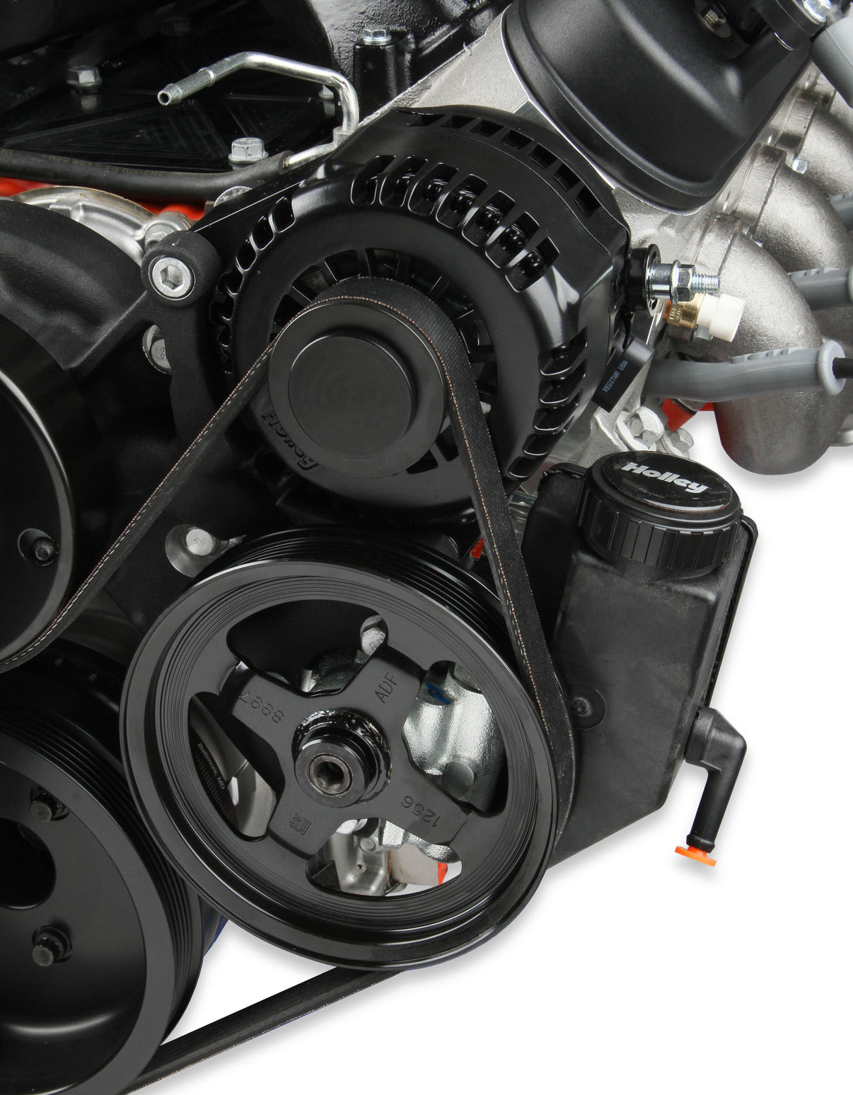 Holley Premium Black Mid-Mount LS7 Complete Accessory System - Dry Sump - Photo - out of package Top