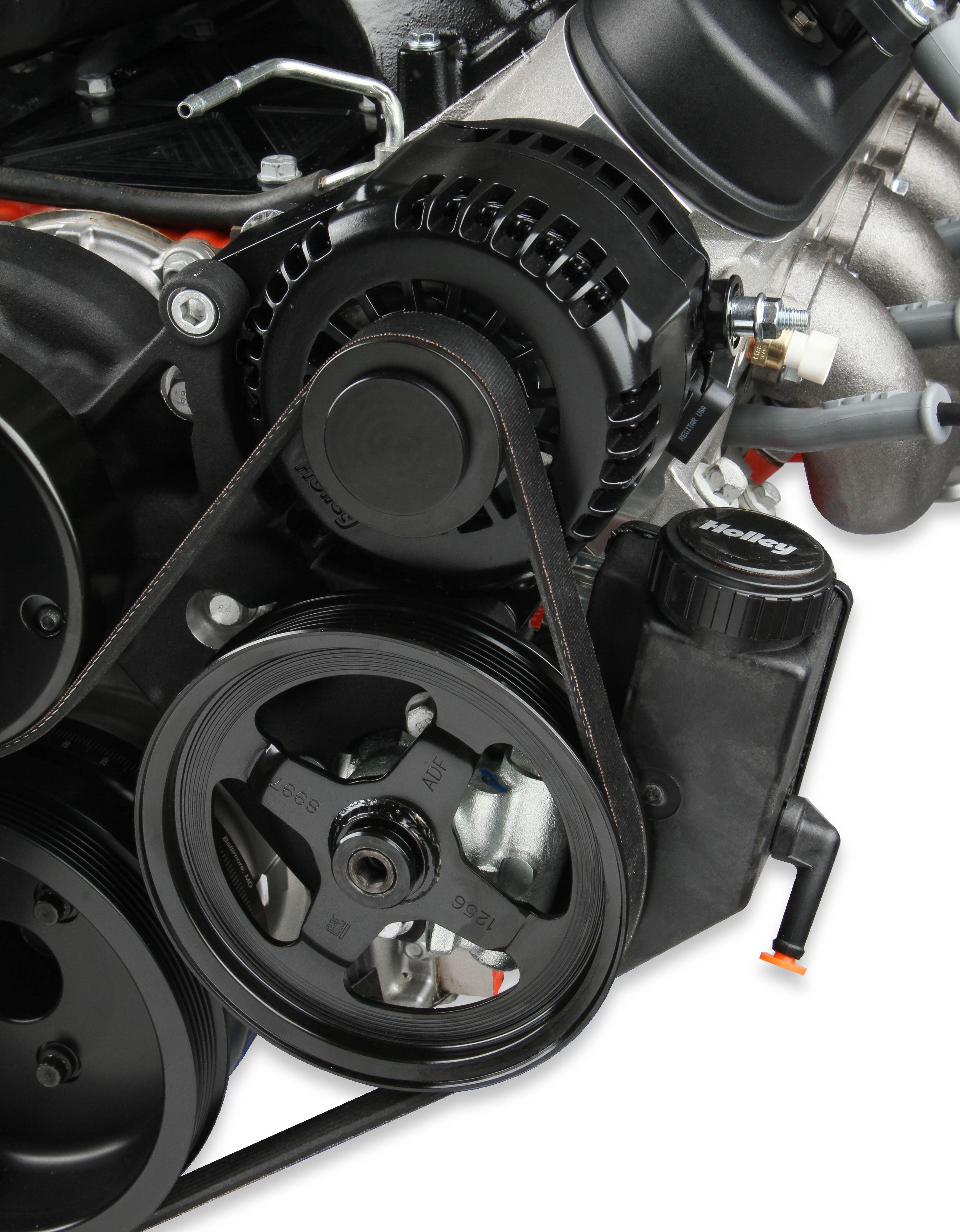 Holley Premium Black Mid-Mount LS7 Complete Accessory System - Dry Sump - Photo - out of package Top