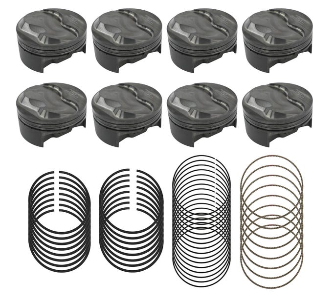 Mahle Powerpak Piston Set - 4.075" Bore - 4.000" Stroke - 6.125" Rod - 9.2CC Dome
