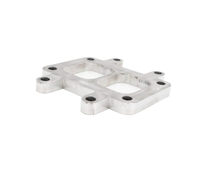 BTR T6 Divided Inlet Flange W/ Integrated Mount - Stainless