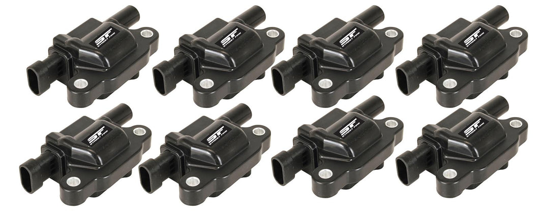 8-Pack Street Fire Ignition Coils 2005-2013 GM LS2/LS3/LS4/LS7/LS9, Black