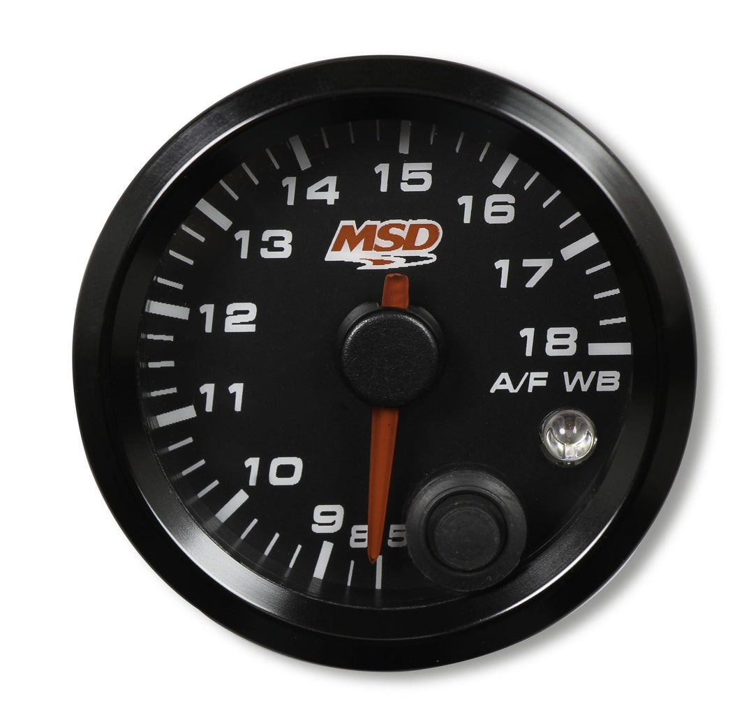 2-1/16 Wideband Air/Fuel Gauge, Blk Face - MSD Standalone Air/Fuel Wideband 02 Gauges Kit